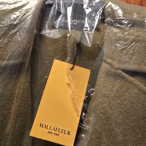MM LaFleur Pistachio The Viola Coat - Double-Face Wool Size L Brand New - Picture 4 of 5